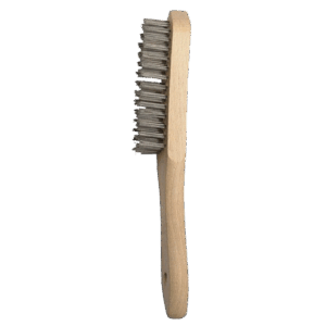 Cepillo púas mango madera inoxidable 0,40mm de 4 hileras