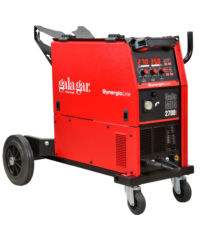 Equipo de hilo inverter multiproceso con regulación sinérgica Gala Gar MIG 2700i refrigerado por aire