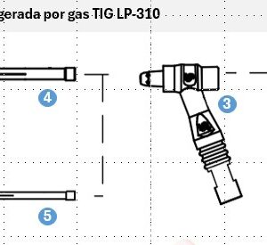 Cabezal TIG eléctrica Premium LP-410 agua