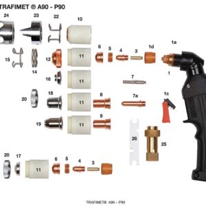 Muelle distanciador antorcha Trafimet A90 / P90