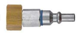 Racor rápido a sopleter argón o gas inerte 1/4" Derecha